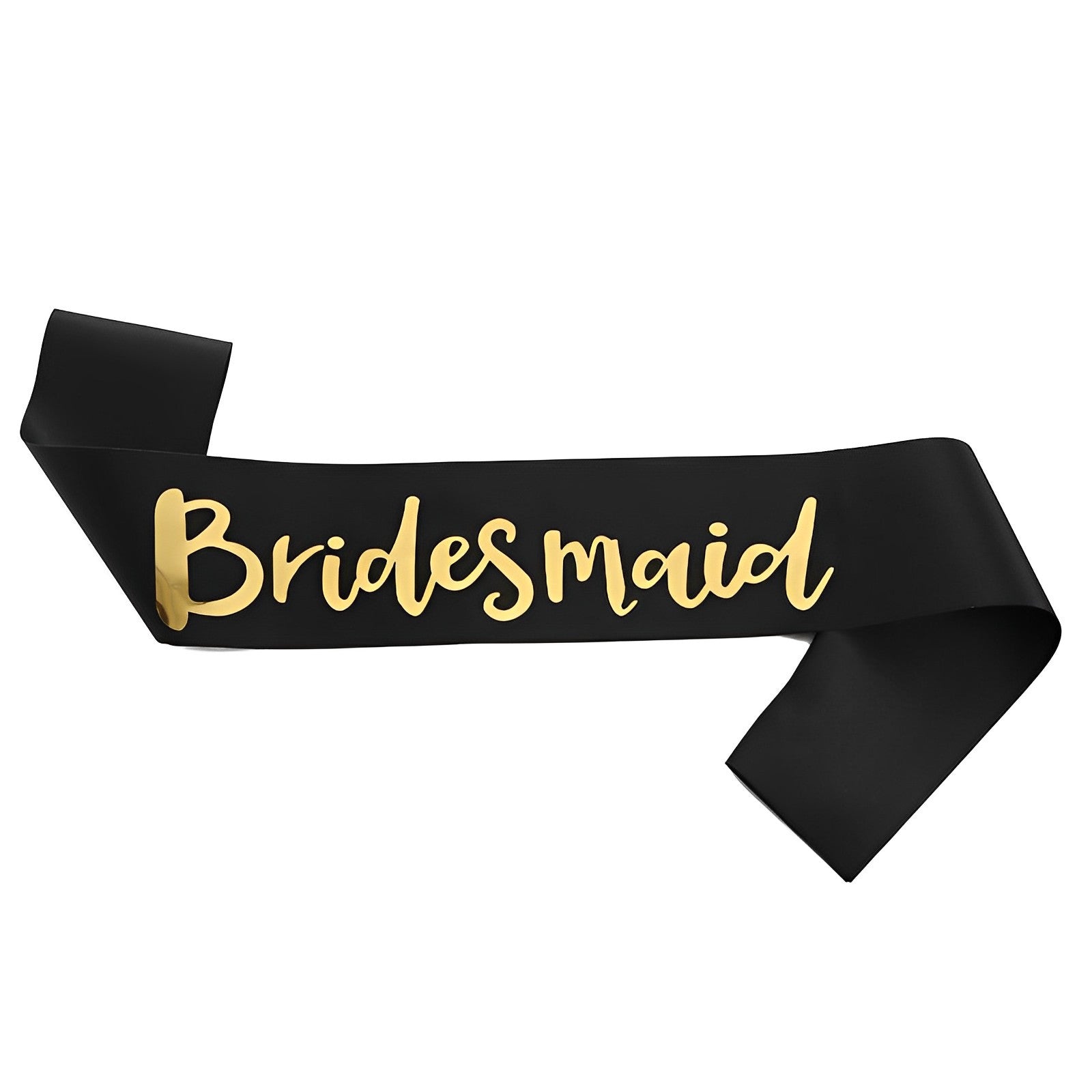 Gold Foil Team Bride Satin Shoulder Straps for Bridesmaids