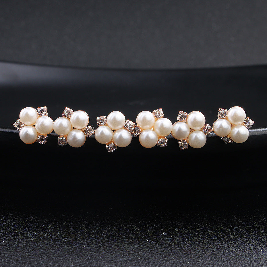 New Bride Hair Accessories with Pearl and Rhinestones