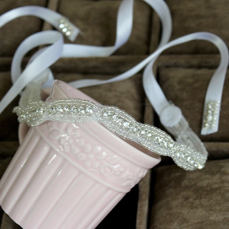 European Handmade Luxury Crystal Bride Headband