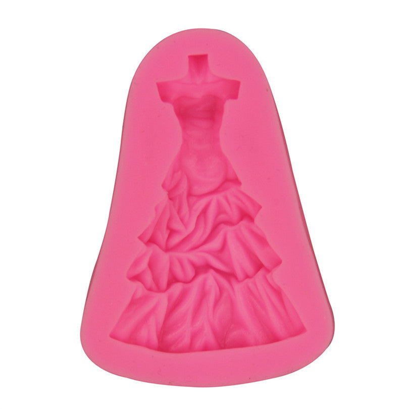 Princess Bride Wedding Dress Silicone Mold for Cakes