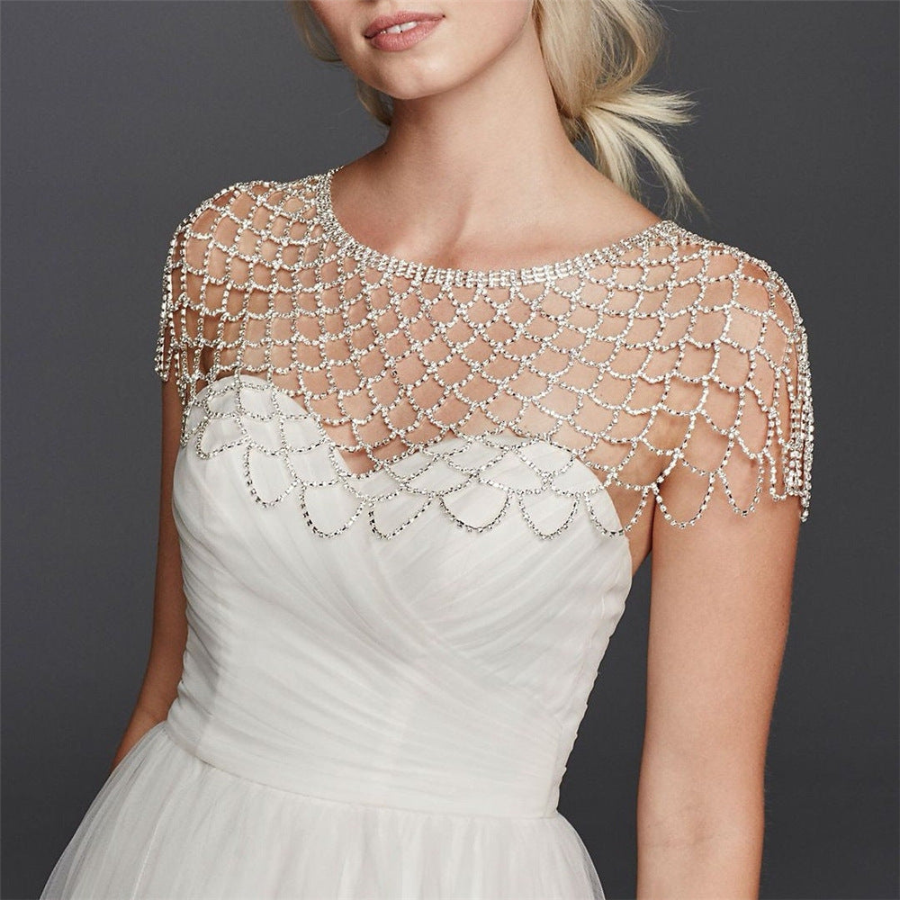 Fashion Crystal Tassel Bridal Shoulder Chain Jewelry