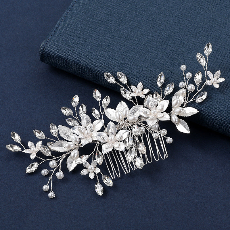 Handcrafted Bridal Hair Accessories with Rhinestones
