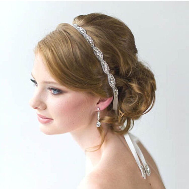 European Handmade Luxury Crystal Bride Headband