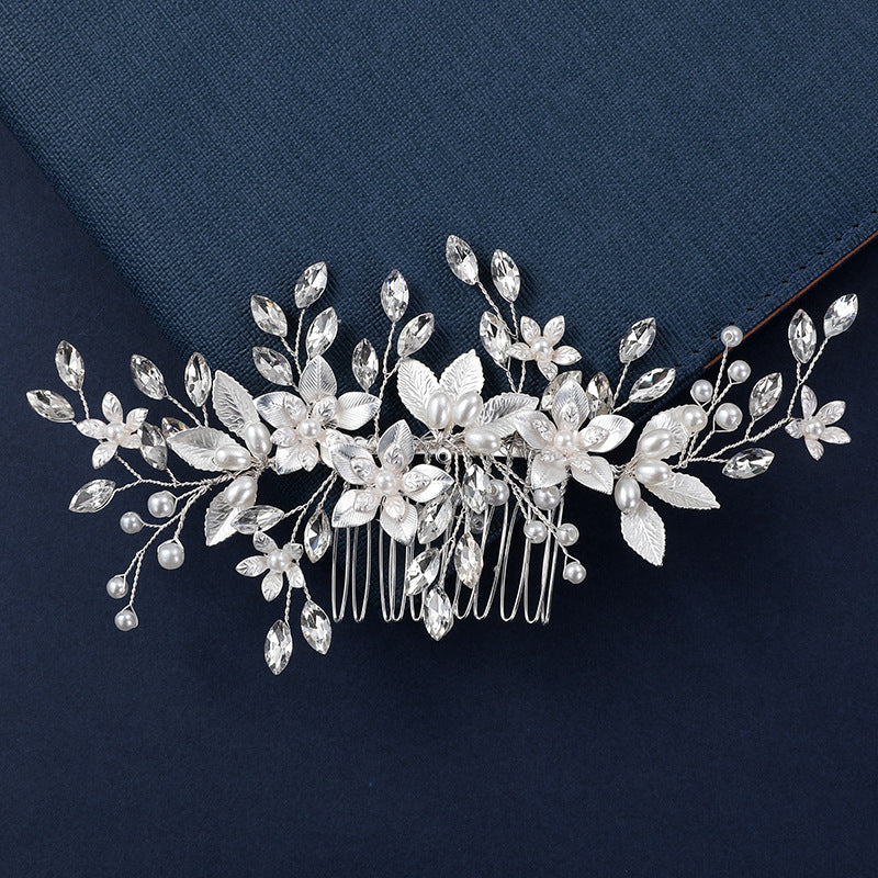 Handcrafted Bridal Hair Accessories with Rhinestones