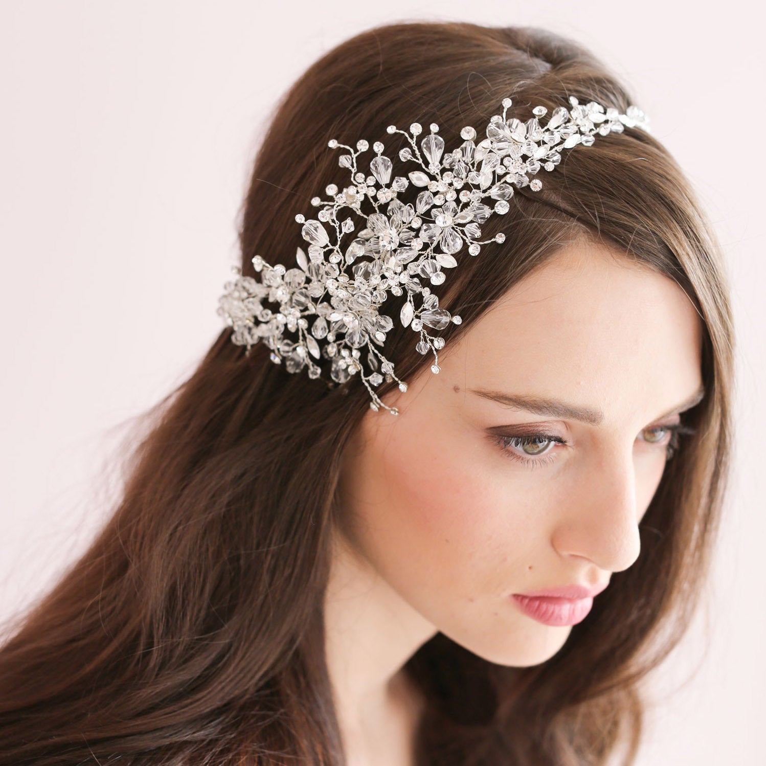 Elegant Crystal Bride Headpiece for Weddings