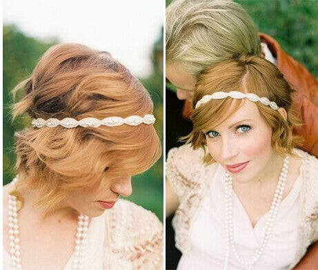 European Handmade Luxury Crystal Bride Headband