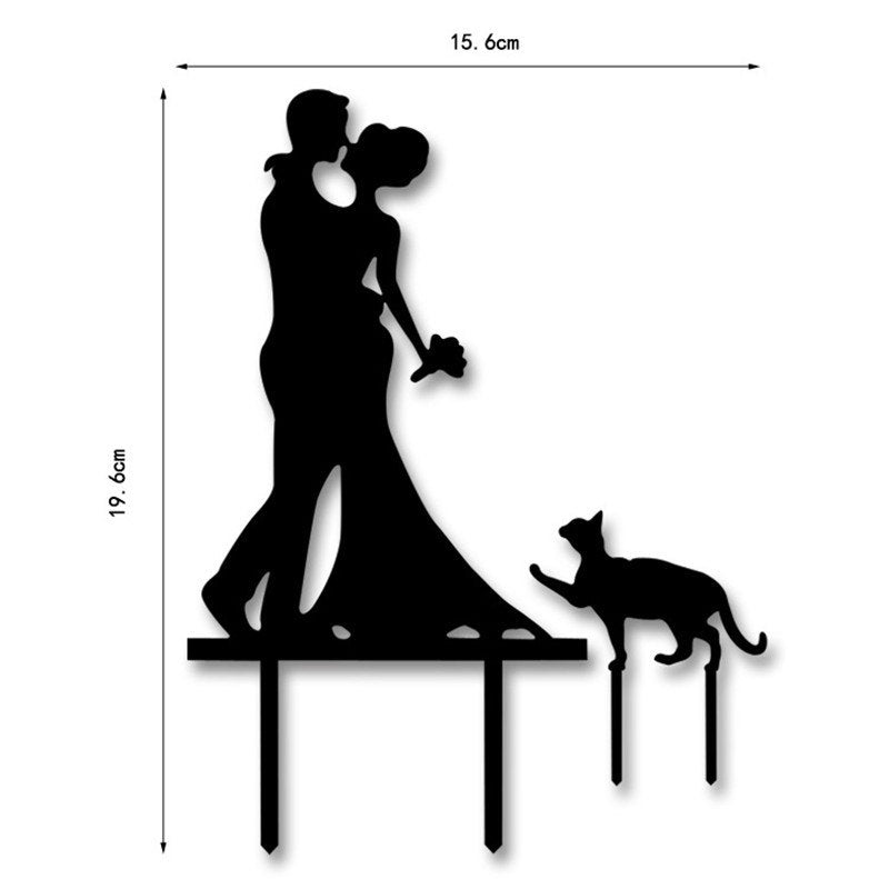 Bride and Groom Cake Toppers Wedding Decoration