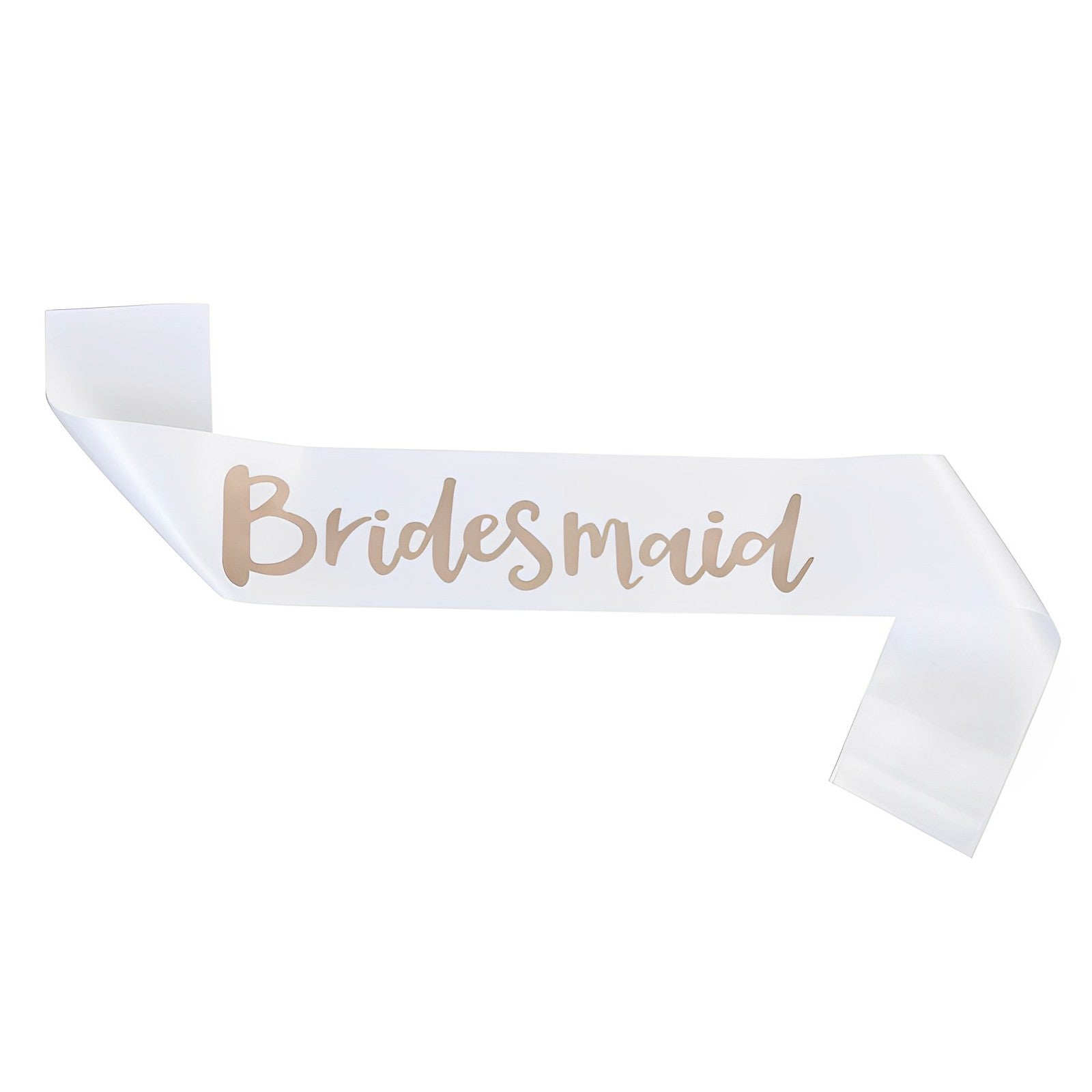 Gold Foil Team Bride Satin Shoulder Straps for Bridesmaids