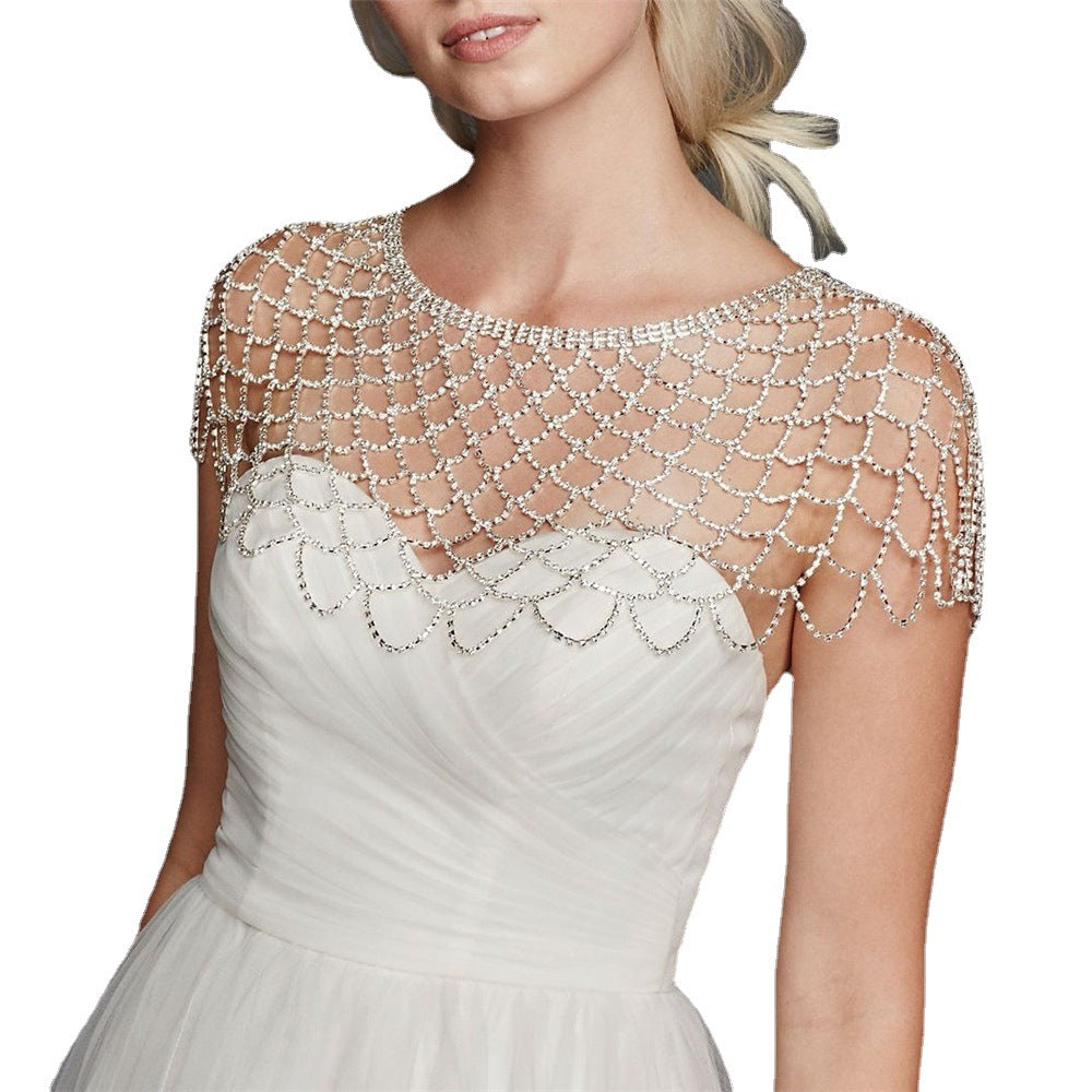 Fashion Crystal Tassel Bridal Shoulder Chain Jewelry