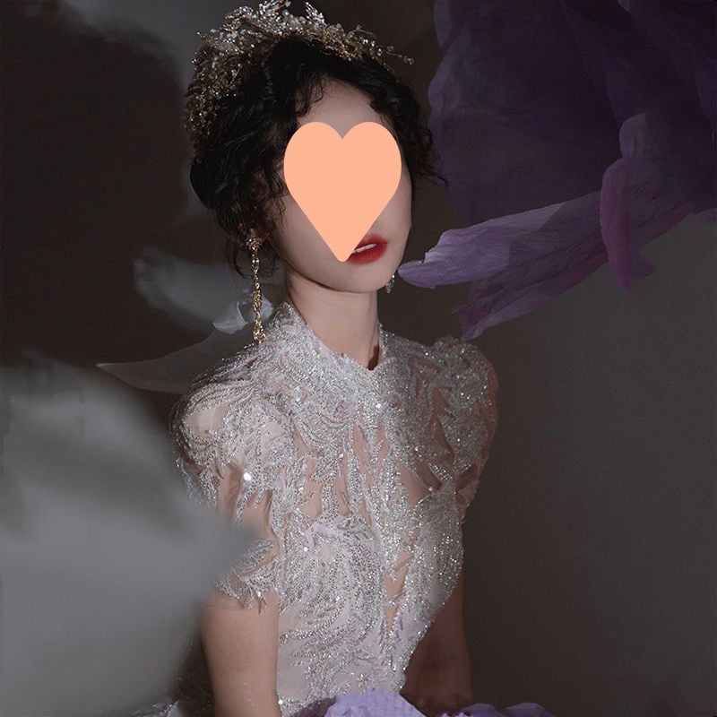 Retro Bridal Dress with Slimming French Style