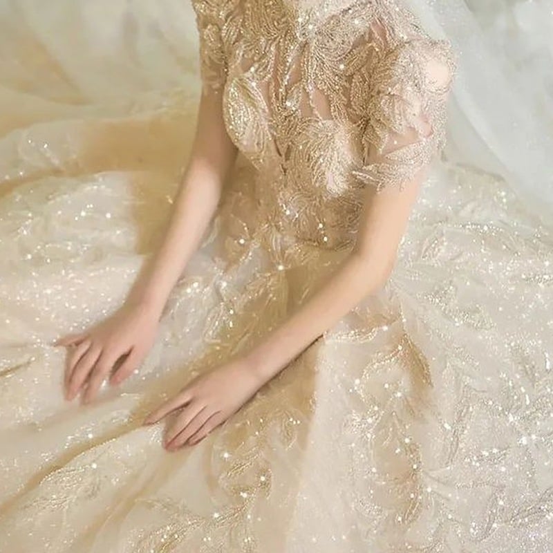 Retro Bridal Dress with Slimming French Style