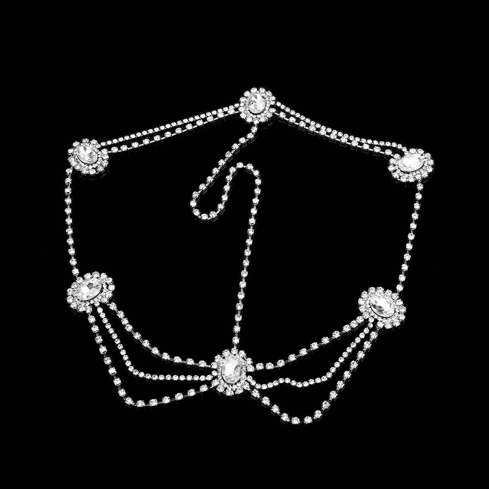 Gothic Rhinestone Hair Band Bridal Accessories