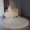 Long Veil with Comb for Bride Photography Accessories
