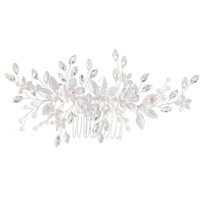 Handcrafted Bridal Hair Accessories with Rhinestones