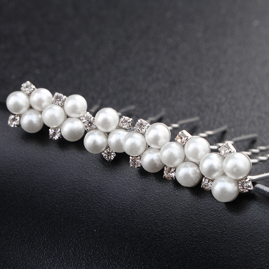 New Bride Hair Accessories with Pearl and Rhinestones