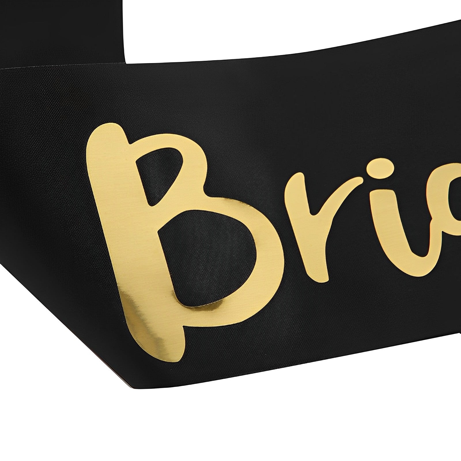 Gold Foil Team Bride Satin Shoulder Straps for Bridesmaids
